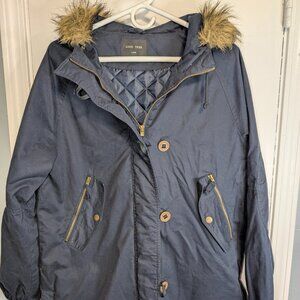 Love Tree Navy Blue Winter Jacket Size L